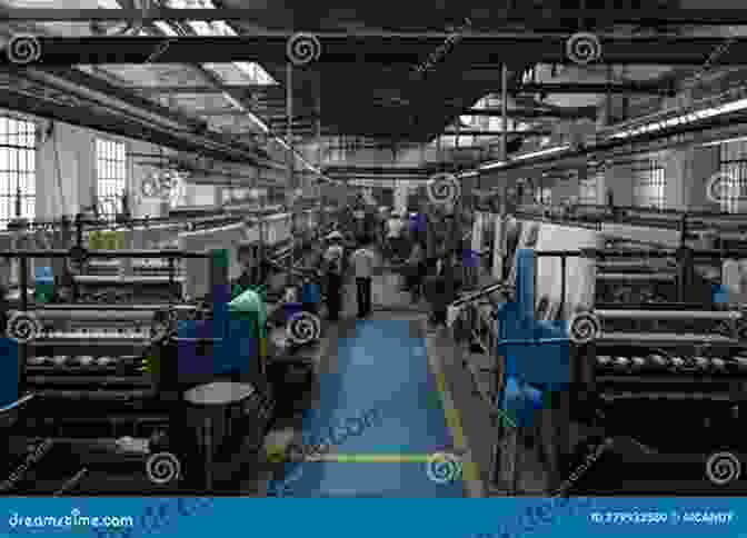 A Bustling Textile Mill Interior With Workers Operating Looms And Spinning Wheels, Producing Intricate Fabrics And Garments. Railways And Industry In The Western Valley: Aberbeeg To Brynmawr And EBBW Vale (South Wales Valleys)