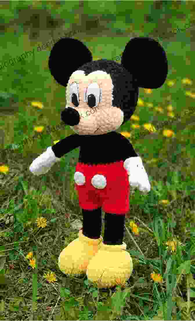 A Classic And Timeless Crocheted Mickey Mouse Doll With A Charming Red Outfit And Big Ears Disney Amigurumi For Newbie: Amazing Pattern To Make Disney Dolls: Disney Pattern For Beginners