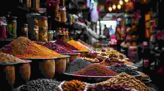 A Vibrant Display Of Indian Spices In A Bustling Market. Masala Memories: Travels In The Land Of Colour
