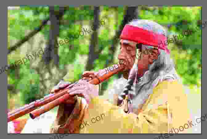 An Image Of A Native American Musician Playing A Flute. 36 Traditional Native American Songs For Recorder: Play By Letter