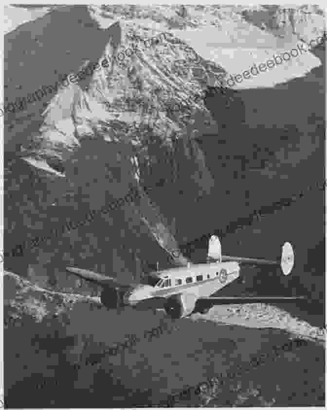 Black And White Photo Of A Vintage Airplane Flying Over Mountains The Flying Life: Stories For The Aviation Soul