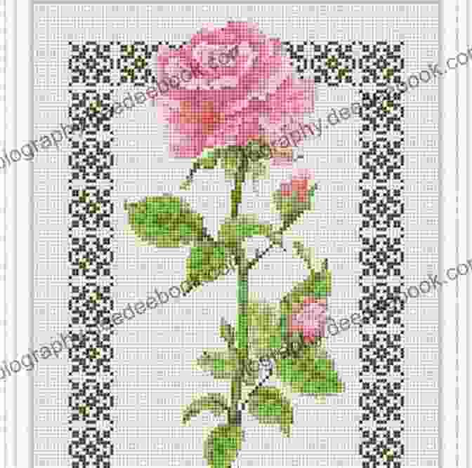 Brenda Sanders Enchanted Roses Cross Stitch Pattern Featuring A Trio Of Roses In Full Bloom In Elegant Colors 10 Flower Cross Stitch Patterns Brenda Sanders