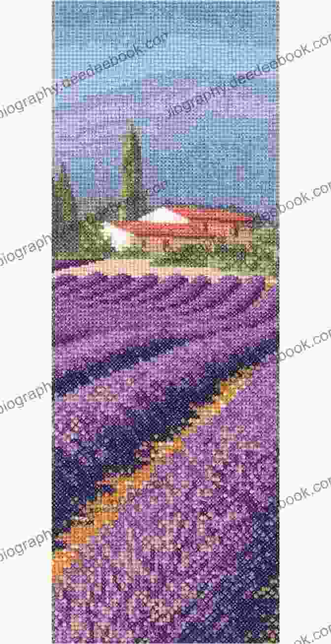 Brenda Sanders Lavender Fields Cross Stitch Pattern Featuring Rows Of Delicate Lavender Blooms In Soft Purple Hues 10 Flower Cross Stitch Patterns Brenda Sanders