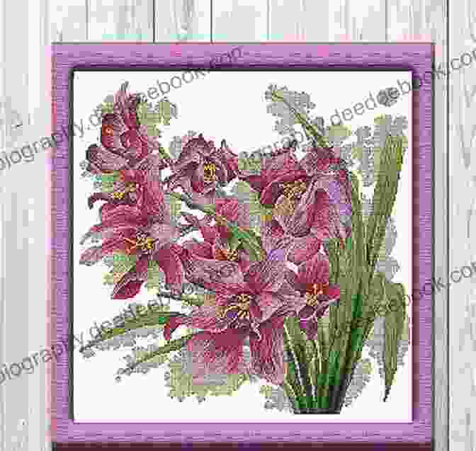 Brenda Sanders Majestic Orchids Cross Stitch Pattern Featuring Intricate Orchid Blooms In Vibrant Hues 10 Flower Cross Stitch Patterns Brenda Sanders