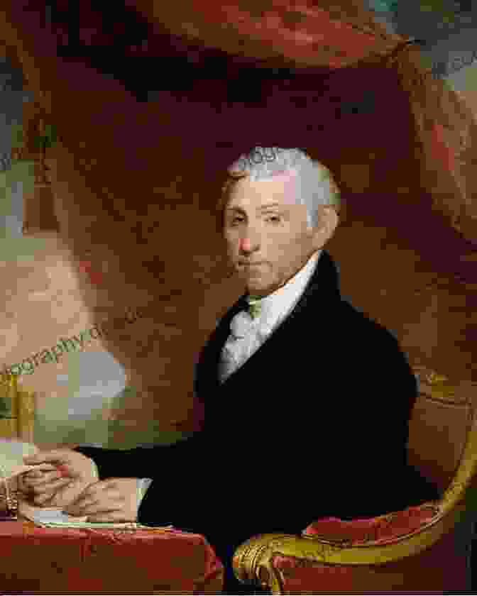 Drawing Of James Monroe, The Fifth President Of The United States. Drawings: Portraits Of The 45 US Presidents