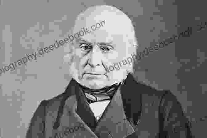 Drawing Of John Quincy Adams, The Sixth President Of The United States. Drawings: Portraits Of The 45 US Presidents