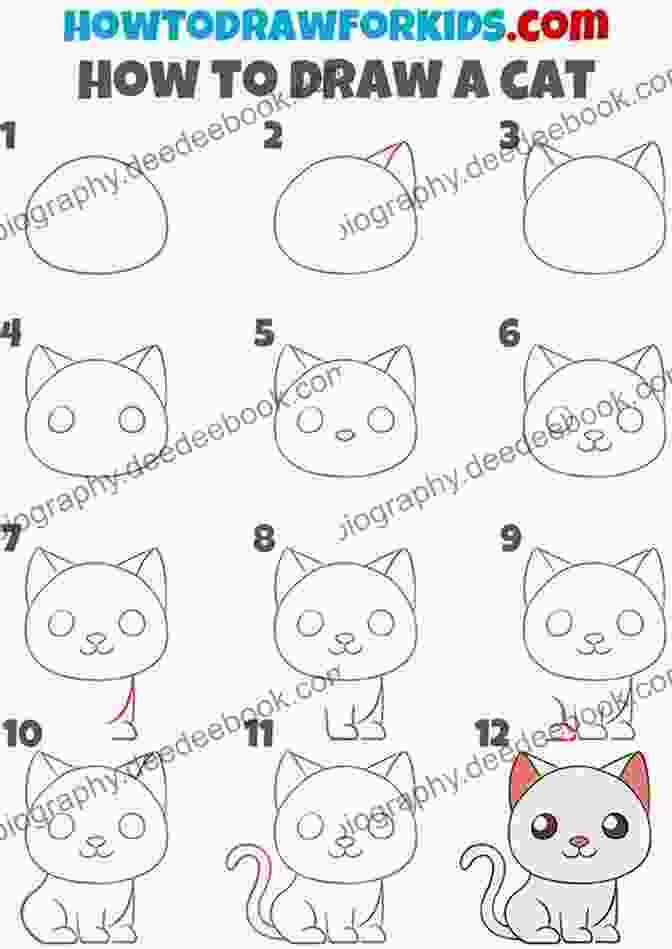 How To Draw A Cat How To Draw Cute Animals For Kids: Easy Step By Step Drawing Guide
