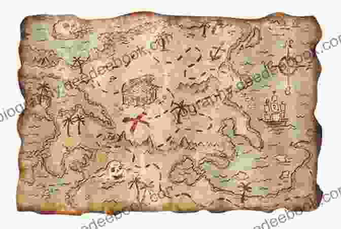 Intricate Treasure Map Leading To The Hidden Riches Of Savage Island The Treasure Of Savage Island