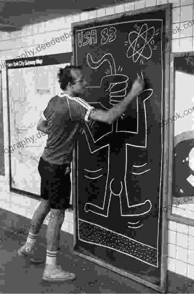 Keith Haring Creating Chalk Drawings In The Subway Art Is Life: The Life Of Artist Keith Haring