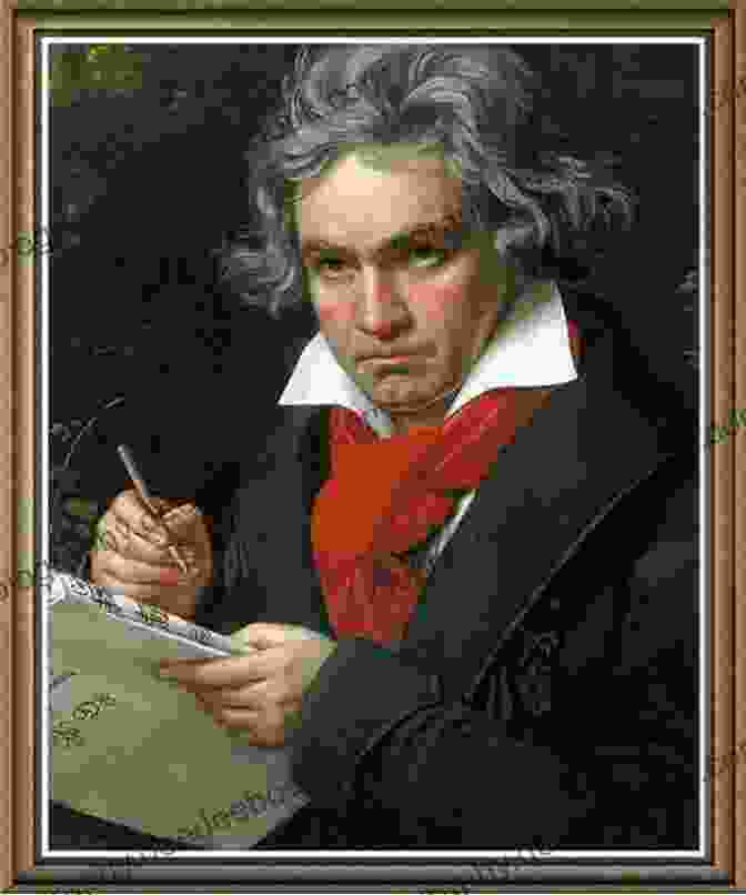 Ludwig Van Beethoven, Renowned Composer And Pianist, With His Hand On A Piano, Deep In Thought. Beethoven: Variations On A Life