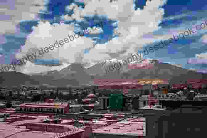 Panoramic View Of Arequipa City With Misti Volcano In The Background AREQUIPA: CIUDAD HECHA DE LUZ ARTE Y FUERZA