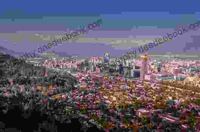 Panoramic View Of Santiago's Purple Skies At Morning Light, With The Andes Mountains In The Background Santiago S Purple Skies At Morning S Light