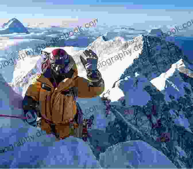 Parul Khole On Mount Everest, Wearing A Red And Black Suit And Holding An Indian Flag Shanty Boy Parul Khole