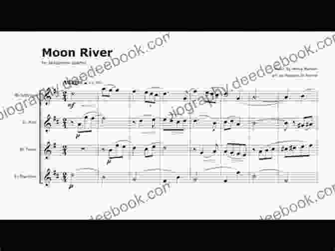 Saxophone Quartet Playing Moon River Moon River For Saxophone Quartet