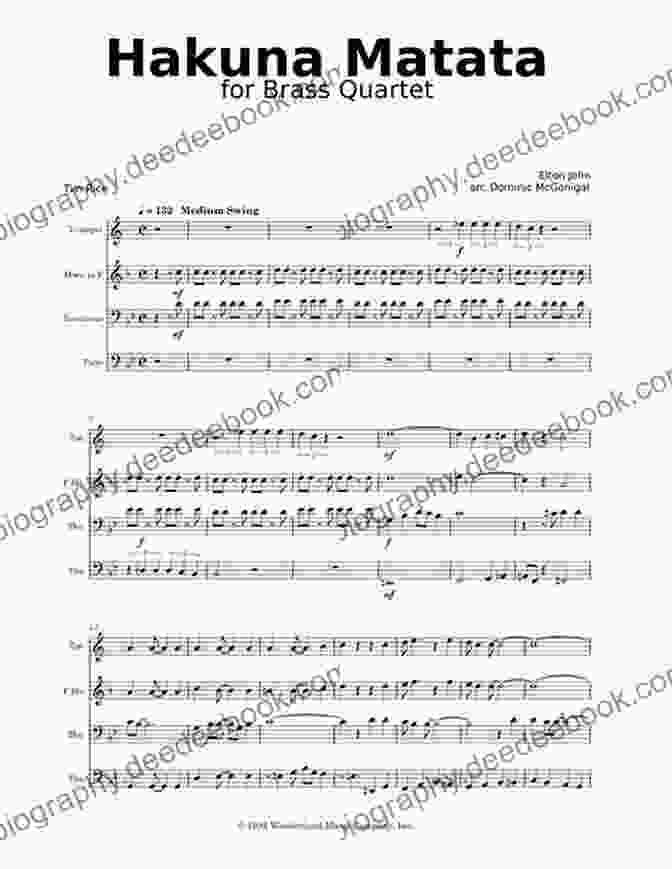 Tenor Sax Sheet Music For 'Hakuna Matata' 101 Disney Songs For Tenor Sax