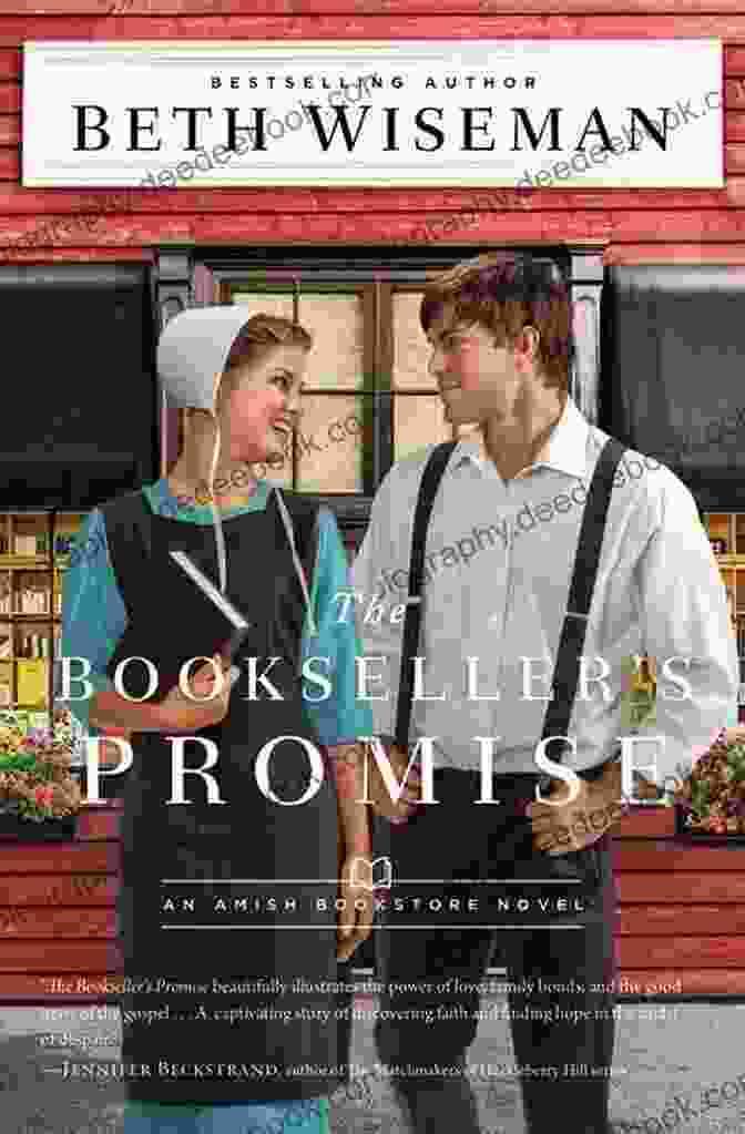 The Bookseller's Promise Book Cover Featuring A Woman Reading A Book In A Bookstore The Bookseller S Promise (The Amish Bookstore Novels 1)