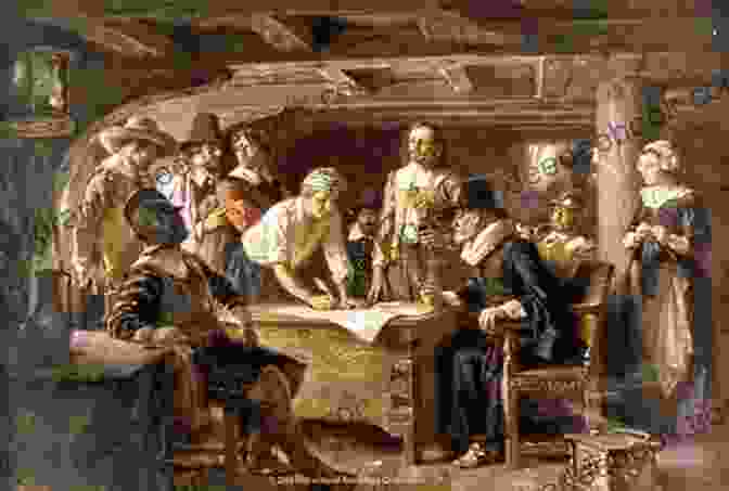 The Signing Of The Mayflower Compact Aboard The Mayflower Vessel Time Flies 1: Mayflower Compact Virginia Heath
