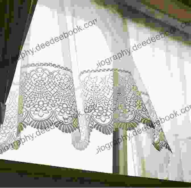 White Plastic Lace Curtains Flowing Gracefully In The Breeze Plastic Lace Crafting Projects: How To Make Amazing Stuffs With Plastic Lace: Plastic Lace Crafting Ideas
