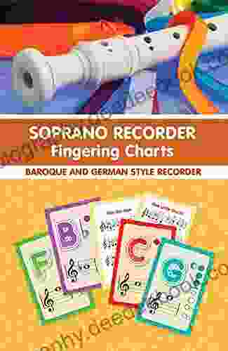 Soprano Recorder Fingering Charts For Baroque And German Style Recorder: 18 Colorful Basic Fingering Chart Cards For Beginners (Fingering Charts For Brass Woodwind Instruments 6)