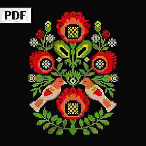 Folk Art Cross Stitch Pattern PDF